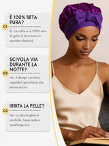 [Viola] SilkSilky-IT Cuffia di seta 006