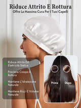 [Bianco] SilkSilky-IT Cuffia di seta 004