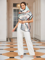 [P030] SilkSilky-IT Seta pura Scarf 005,