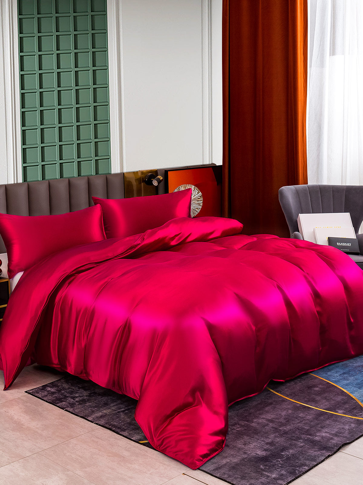 [Vino] SilkSilky-IT 25Momme Seta pura Bedding Set 001