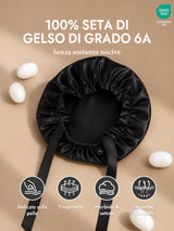 [Nero] SilkSilky-IT Cuffia di seta 002