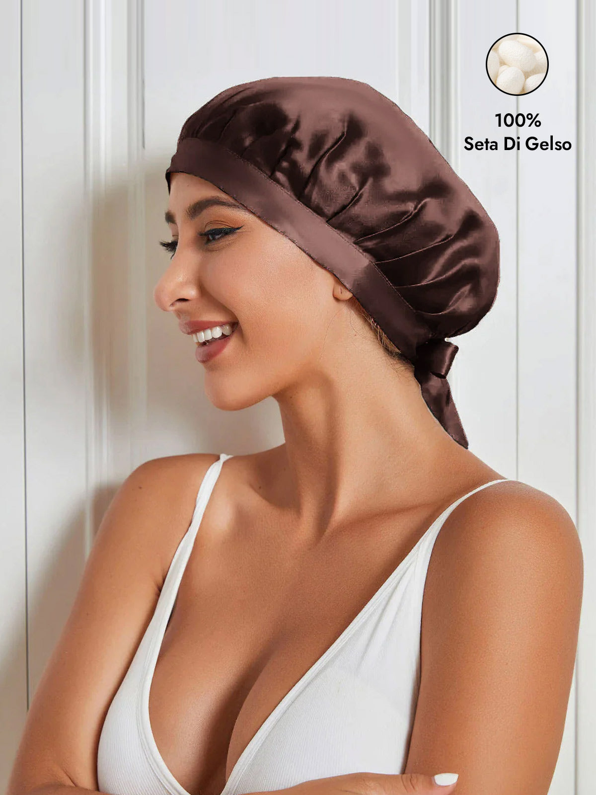 [Caffè] SilkSilky-IT Cuffia di seta 001