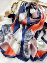 [P085] SilkSilky-IT Seta pura Scarf 001