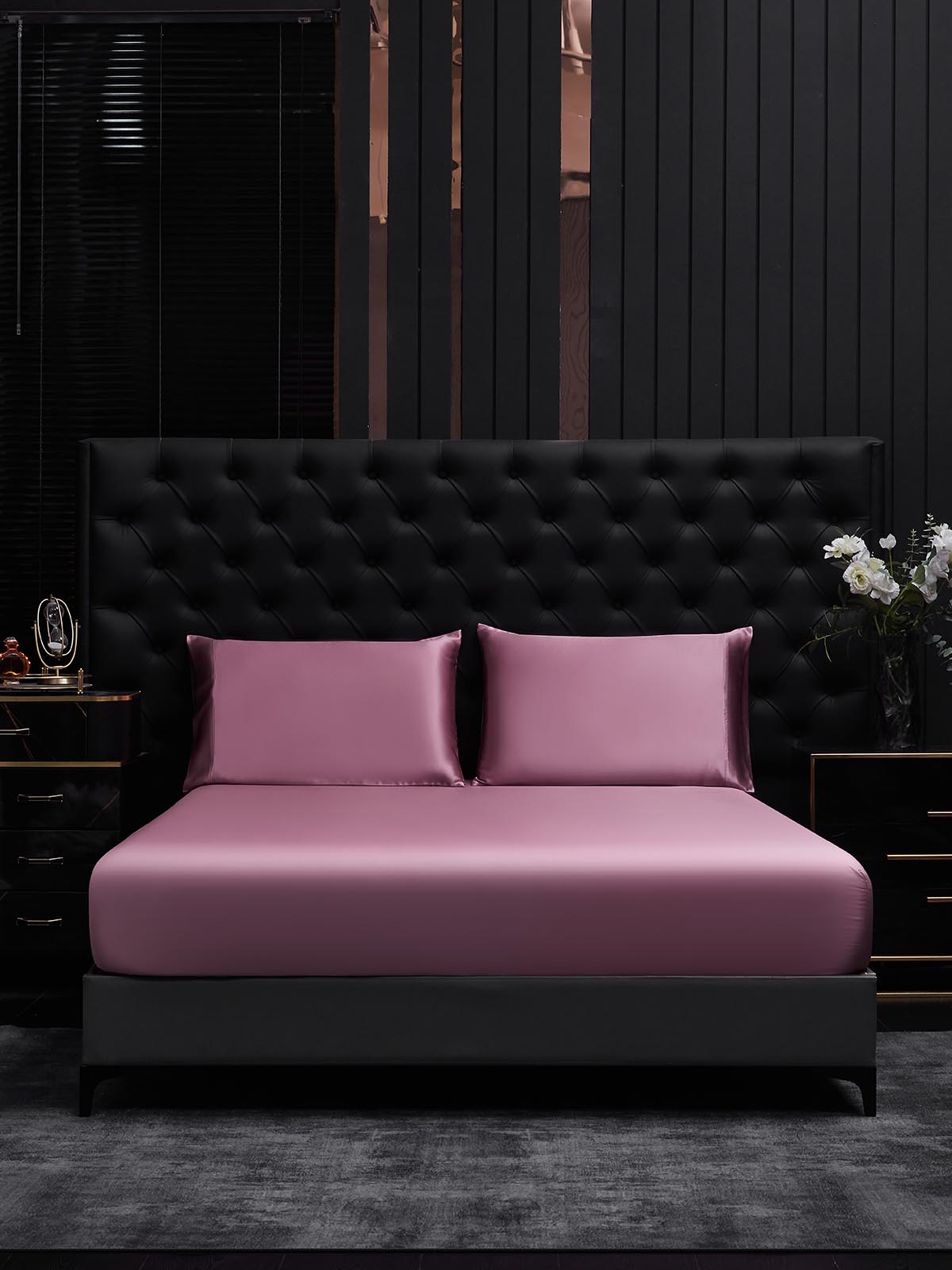 [Orchidea Malva] SilkSilky-IT 19Momme Seta pura Bedding Set 002