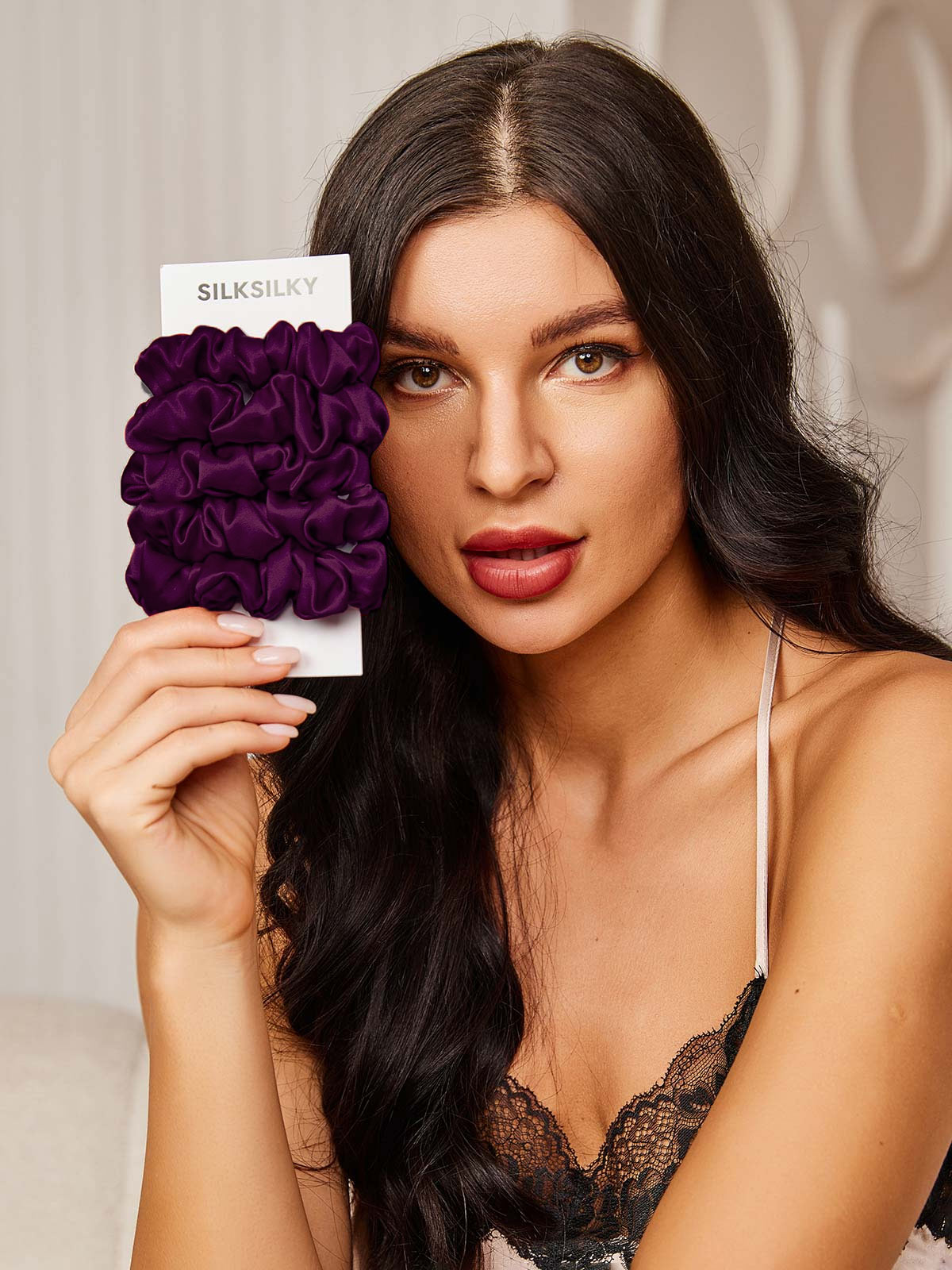 [Viola Scuro] SilkSilky-IT Nastri Per Cappelli 002