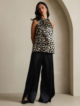 [Leopardo] SilkSilky-IT 19Momme Seta Womens T-Shirt 006,