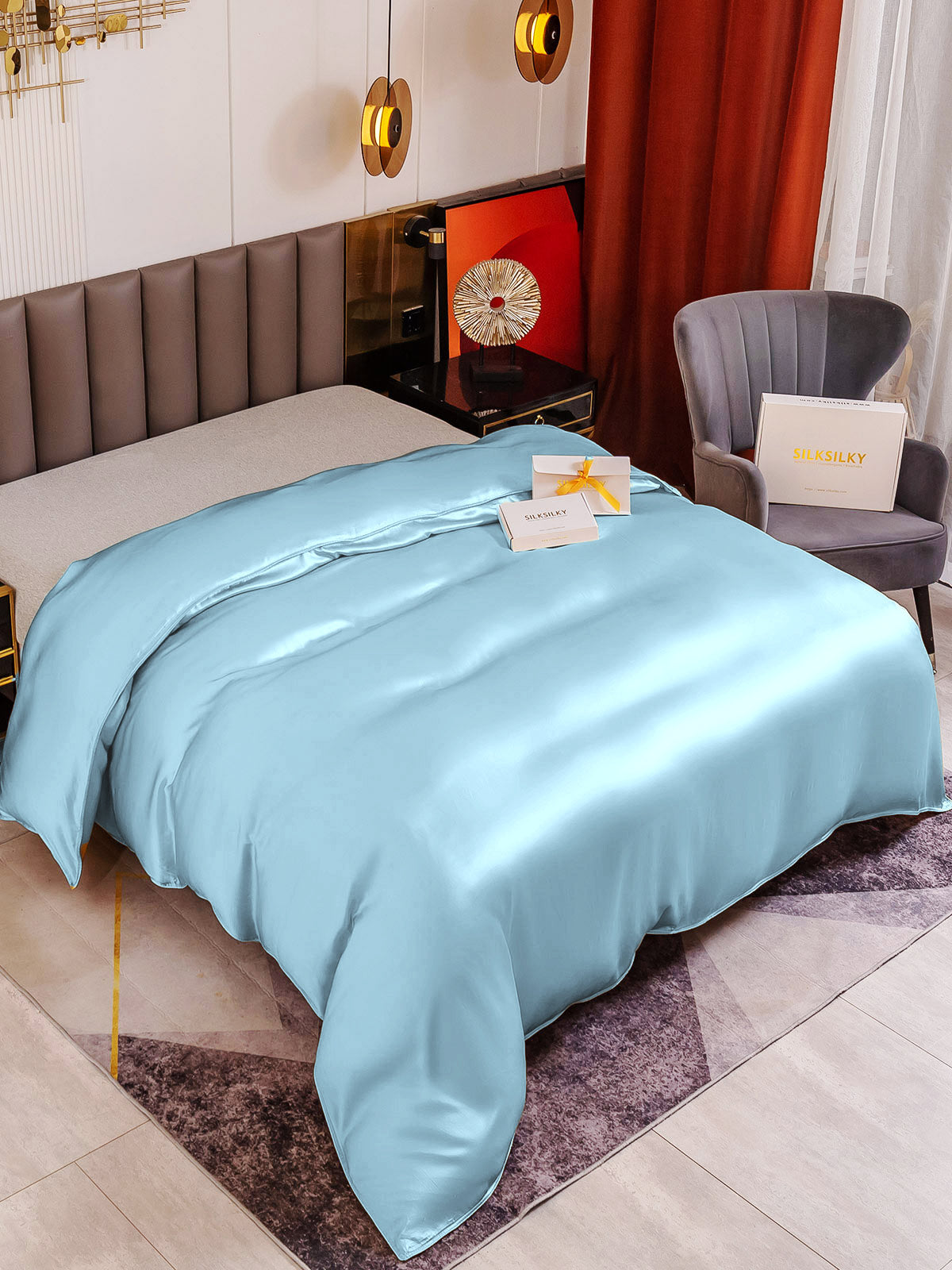[Azzurro] SilkSilky-IT 19Momme Duvet Covers 001
