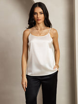 [Grigio Chiaro] SilkSilky-IT Spaghetti Strap Cami 001