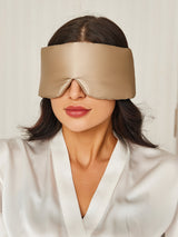 [Beige] SilkSilky-IT Mascherina da Notte 001