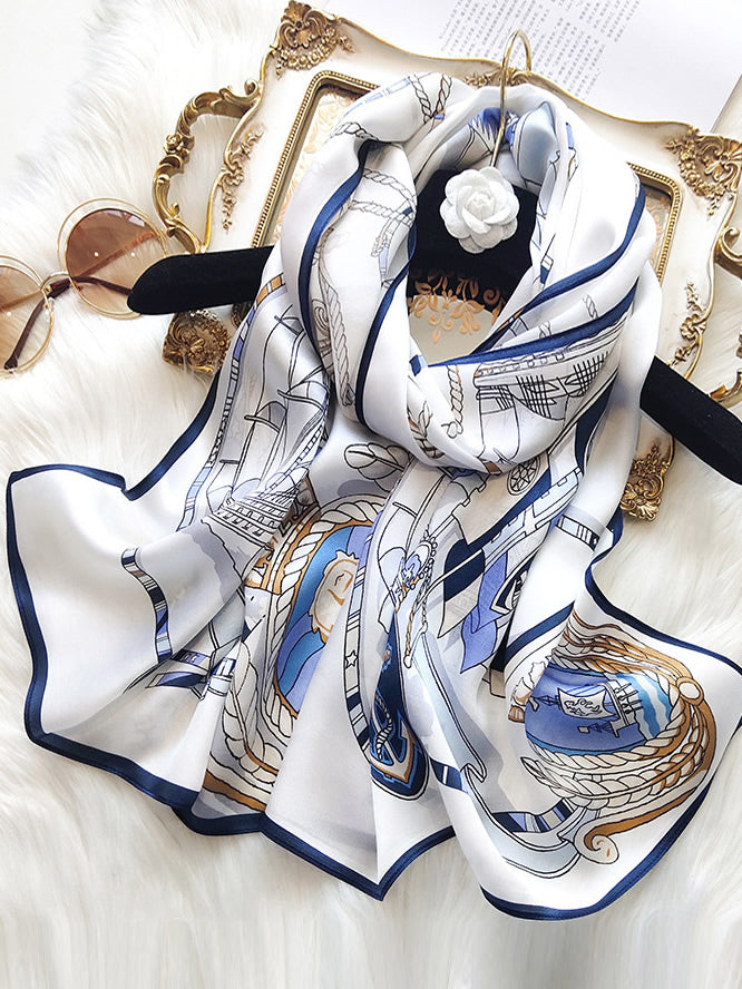 [P023] SilkSilky-IT Seta pura Scarf 001,
