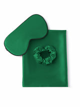 [Verde Scuro] SilkSilky-IT 19Momme Seta pura Pillowcase Set 001
