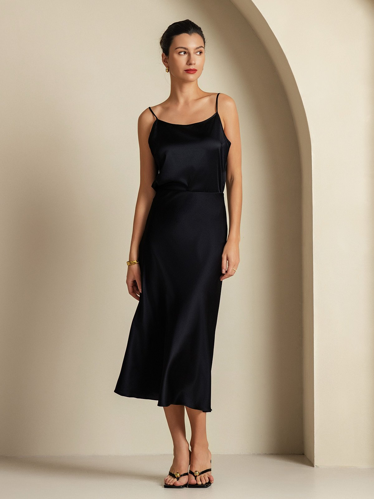 [Nero] SilkSilky-IT 19Momme Seta pura Womens Outfit Sets 005,