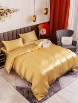 [Champagne] SilkSilky-IT 19Momme Set di biancheria da letto 003
