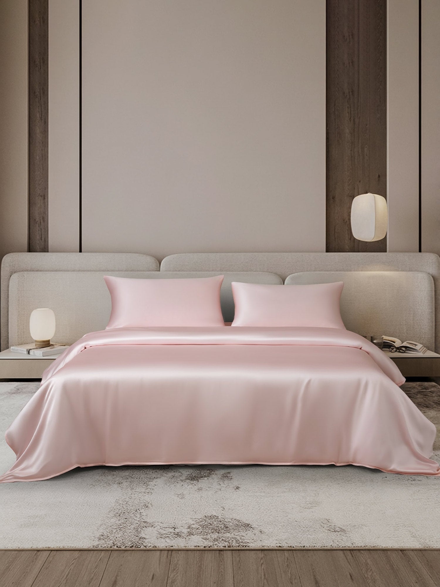 [Rosa] SilkSilky-IT 19Momme Set di biancheria da letto 002