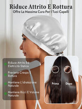 [Argento] SilkSilky-IT Cuffia di seta 004