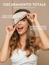 [Beige] SilkSilky-IT Mascherina da Notte 002
