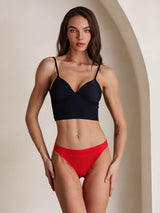 [Rosso] SilkSilky-IT Mutandine da donna 008