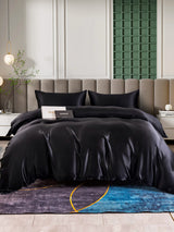 [Nero] SilkSilky-IT 25Momme Set di biancheria da letto 001