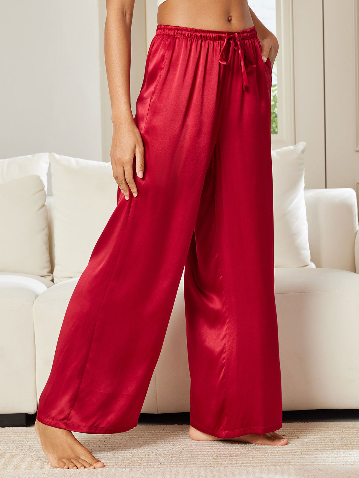 [Vino] SilkSilky-IT Seta pura Womens Pants 001