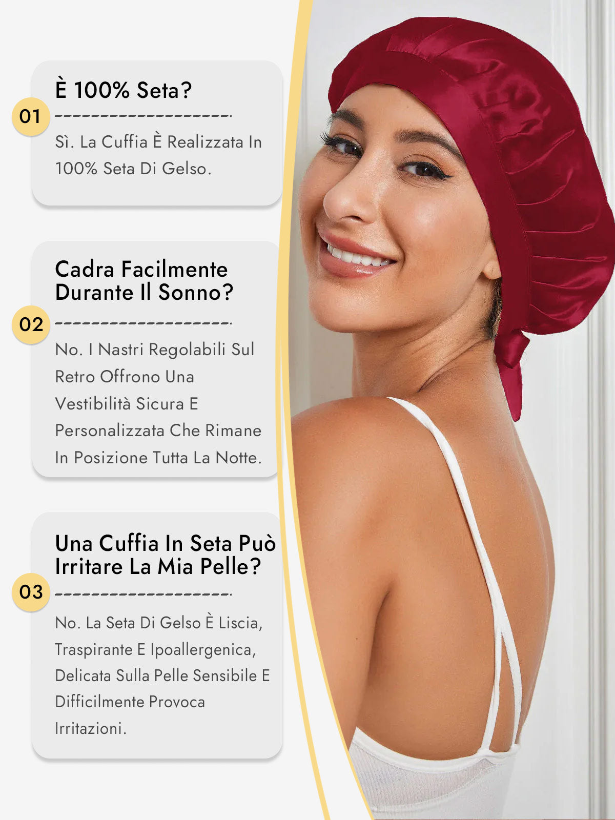 [Vino] SilkSilky-IT Cuffia di seta 005