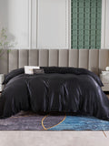 SilkSilky IT 25Momme Seta pura Duvet Cover Nero 003