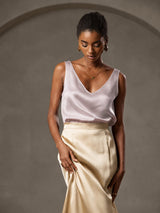 [Grigio Ombra] SilkSilky-IT Sleeveless V Neck Cami 004