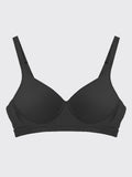 SilkSilky IT Maglia di seta Bra Nero 001