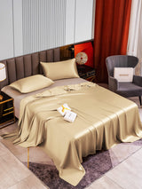 [Beige] SilkSilky-IT 22Momme Set di biancheria da letto 002
