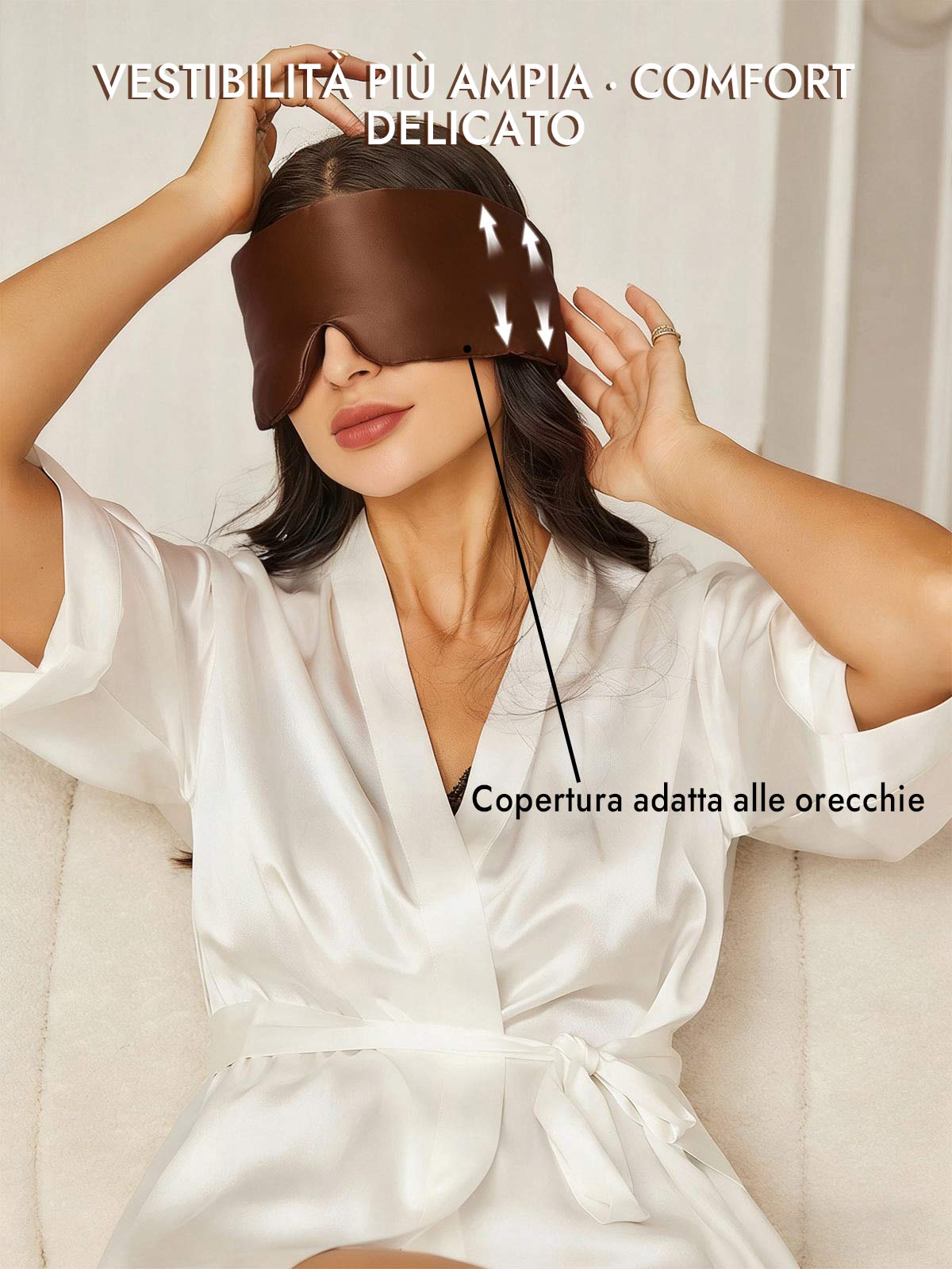 [Caffè] SilkSilky-IT Mascherina da Notte 005