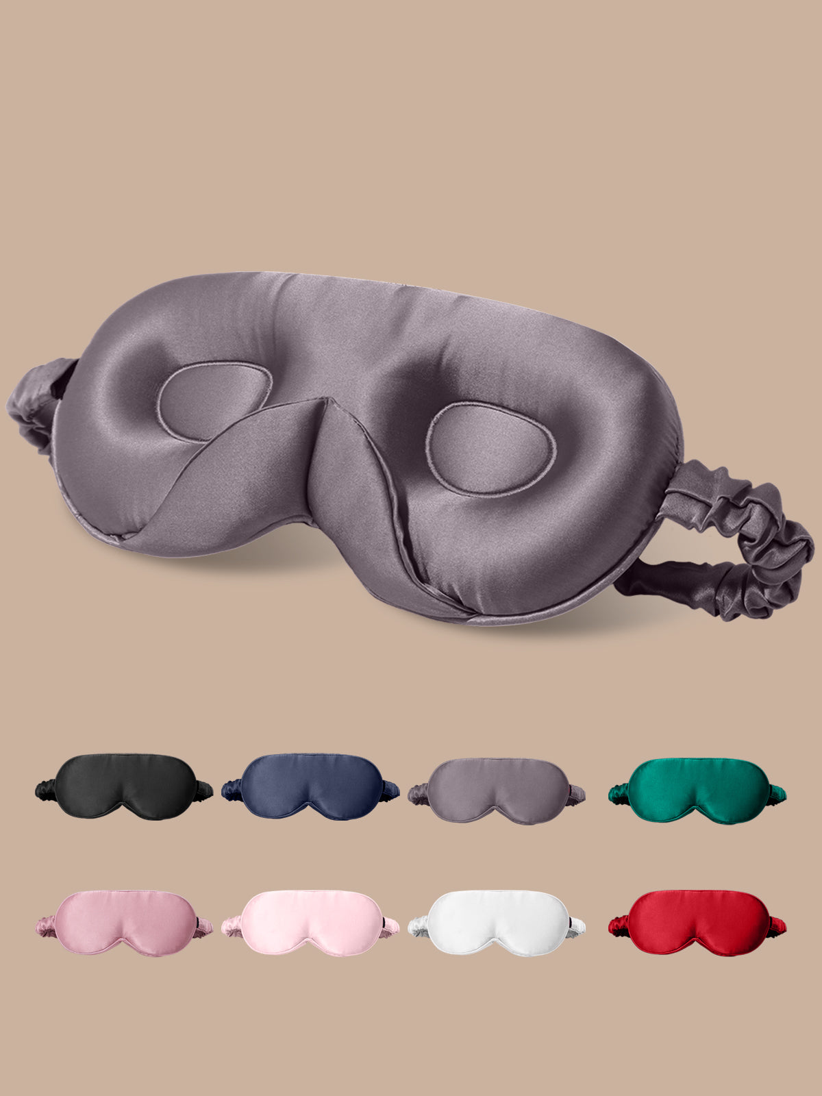 [Grigio Scuro] SilkSilky-IT Seta pura Eye Mask 001