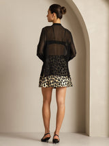 [Nero] SilkSilky-IT Seta pura Womens Shirt 009