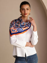 [Cavalluccio Marino Navy] SilkSilky-IT Scarf 002