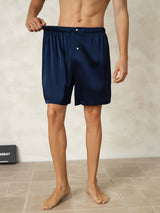 [Blu Scuro] SilkSilky-IT Mens Sleep Bottoms 005