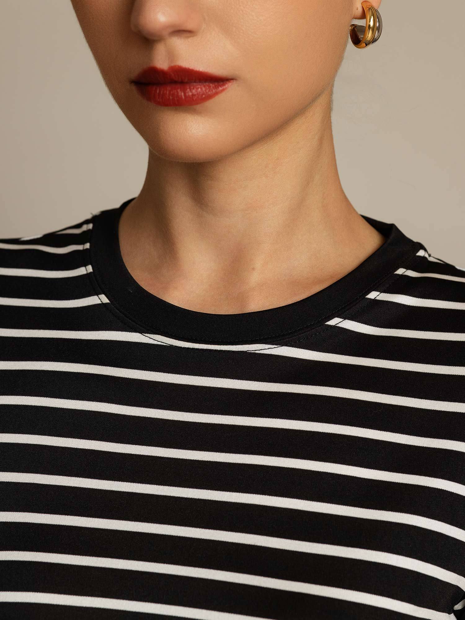 [RigheNere] SilkSilky-IT Seta pura Womens T-Shirt 004