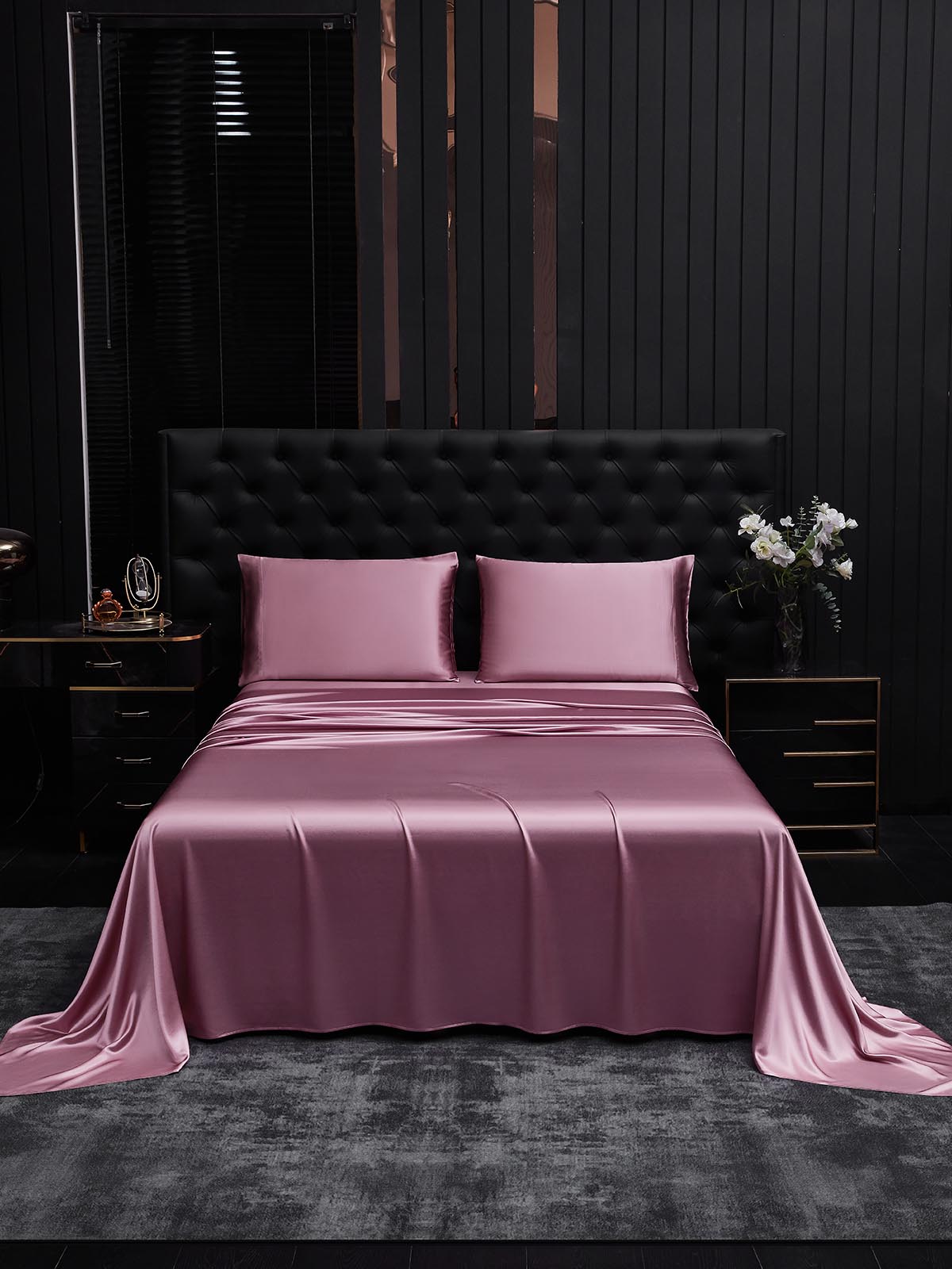 [Orchidea Malva] SilkSilky-IT 19Momme Seta pura Bedding Set 002
