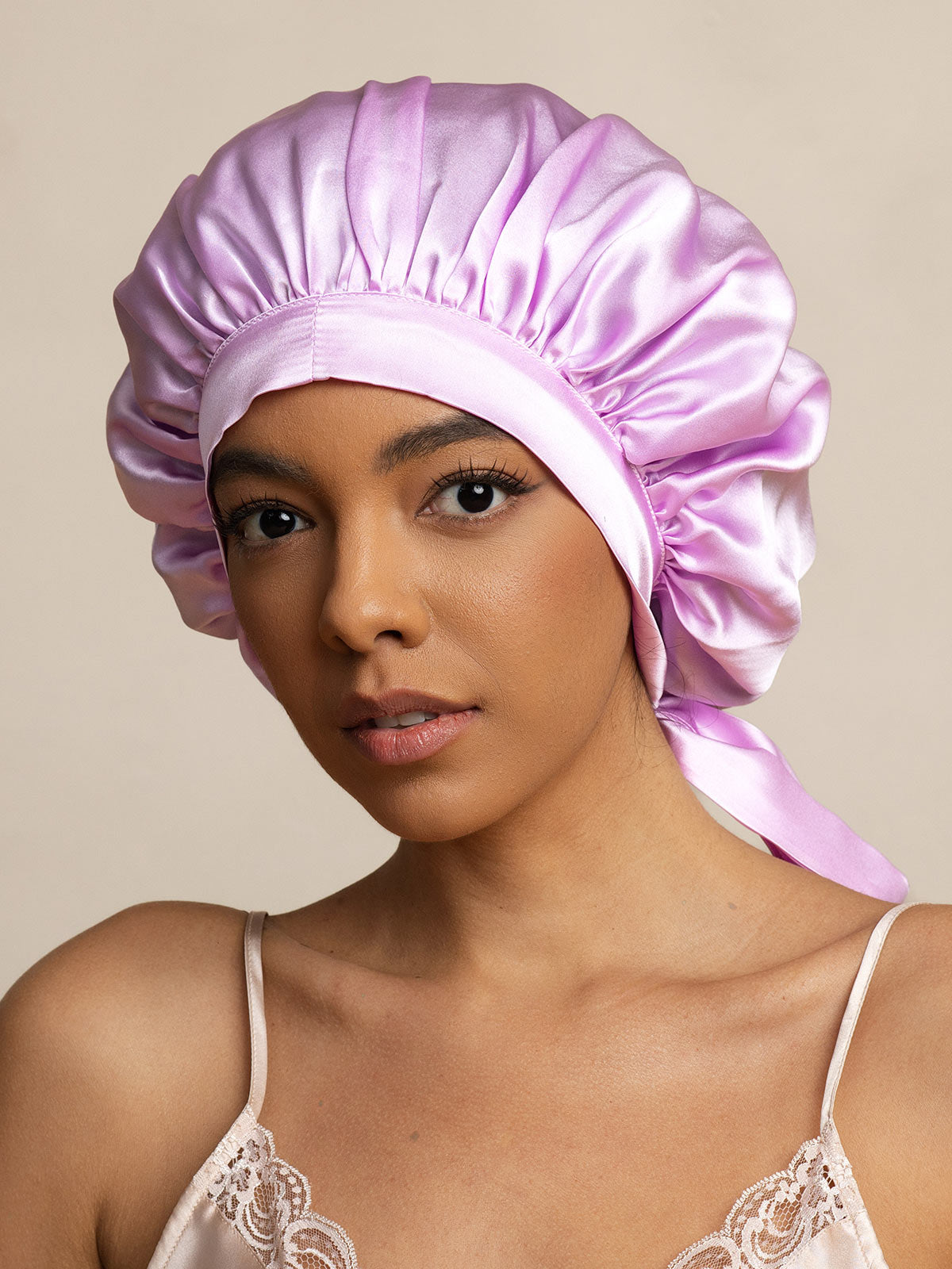 SilkSilky-IT Seta pura Sleep Cap Lavanda 003