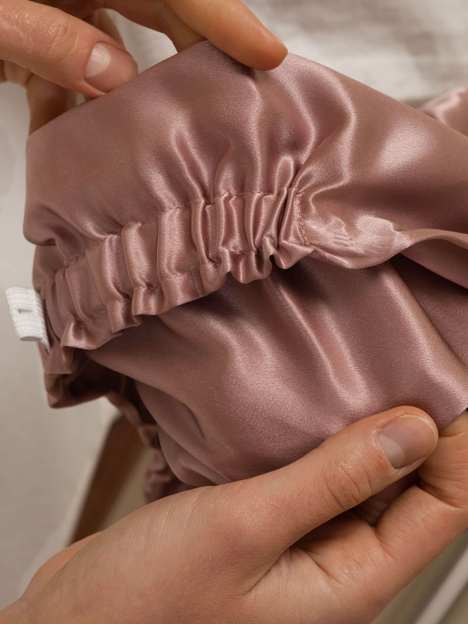 [Malva Pallido] SilkSilky-IT 22Momme Cuffia di seta 005