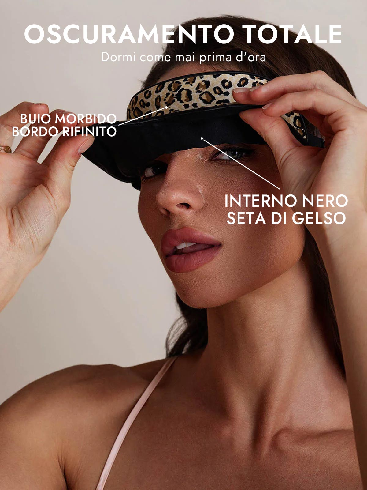 [Leopardo] SilkSilky-IT Mascherina da Notte 002