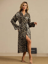 [Leopardo] SilkSilky-IT Manica lunga Vestaglia da donna 001