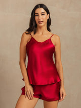 [Vino] SilkSilky-IT Sleeveless V Neck Set di Bretelle 001