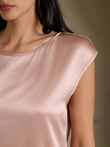 [Toscana] SilkSilky-IT Cap Sleeve Round Neck Magliette donna 004