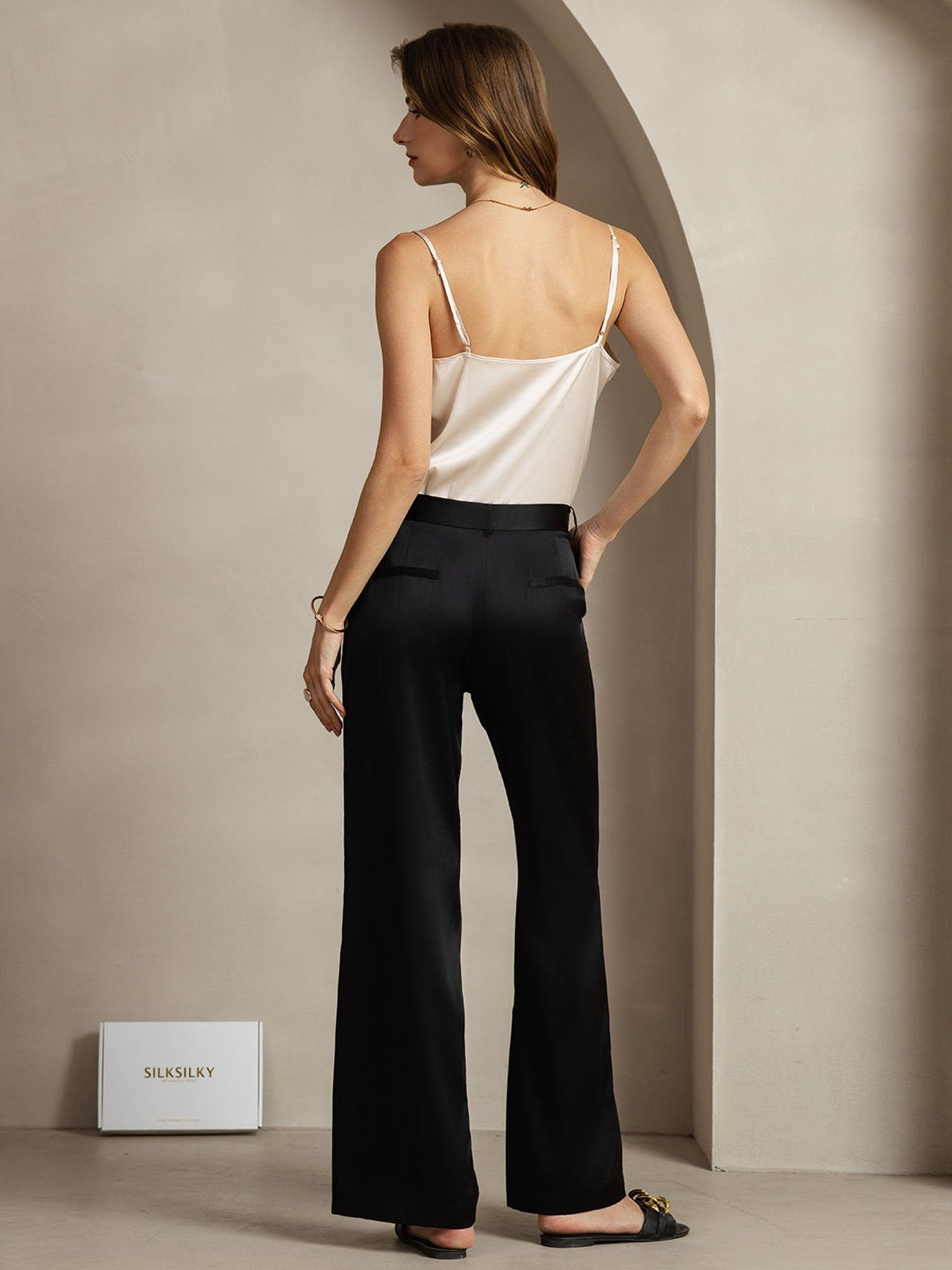 [Nero] SilkSilky-IT 19Momme Seta Womens Pants 006