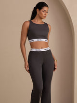 [Grigio] SilkSilky-IT Sleeveless Crew Neck Women's Outfit Sets 003