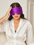 SilkSilky IT 19Momme Seta pura Eye Mask Viola 002