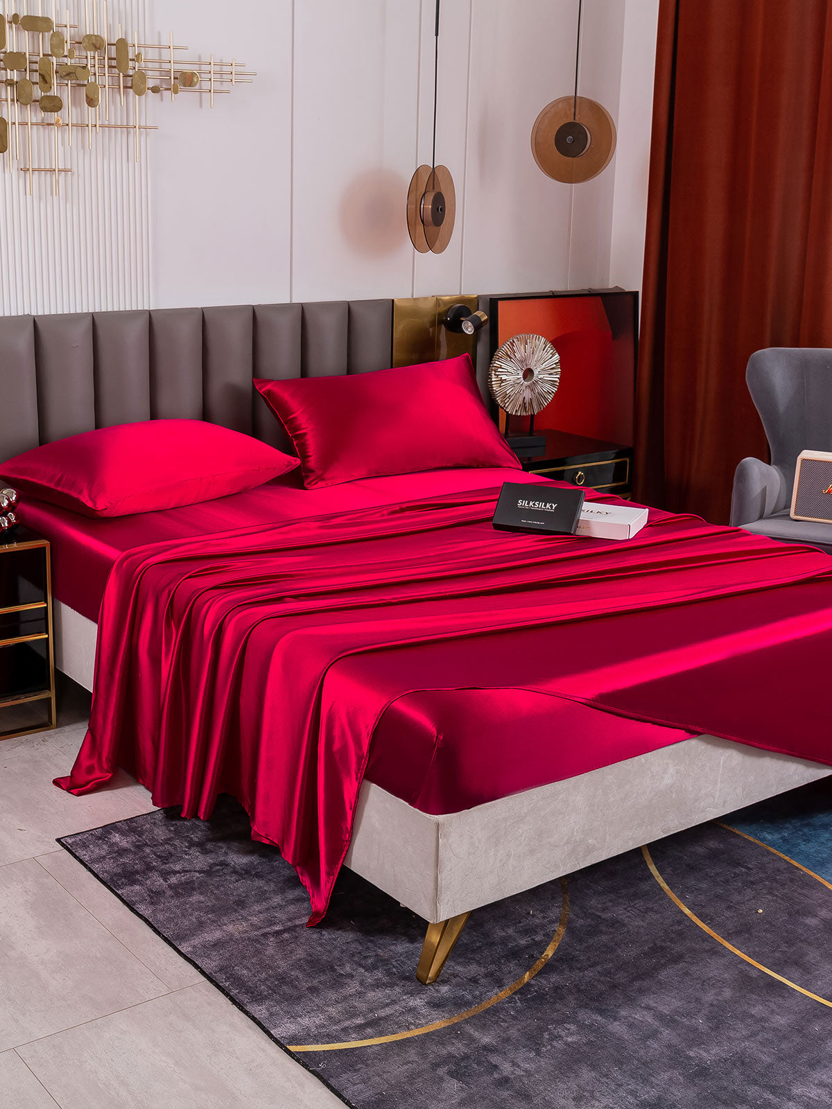 [Vino] SilkSilky-IT 19Momme Seta pura Bedding Set 006