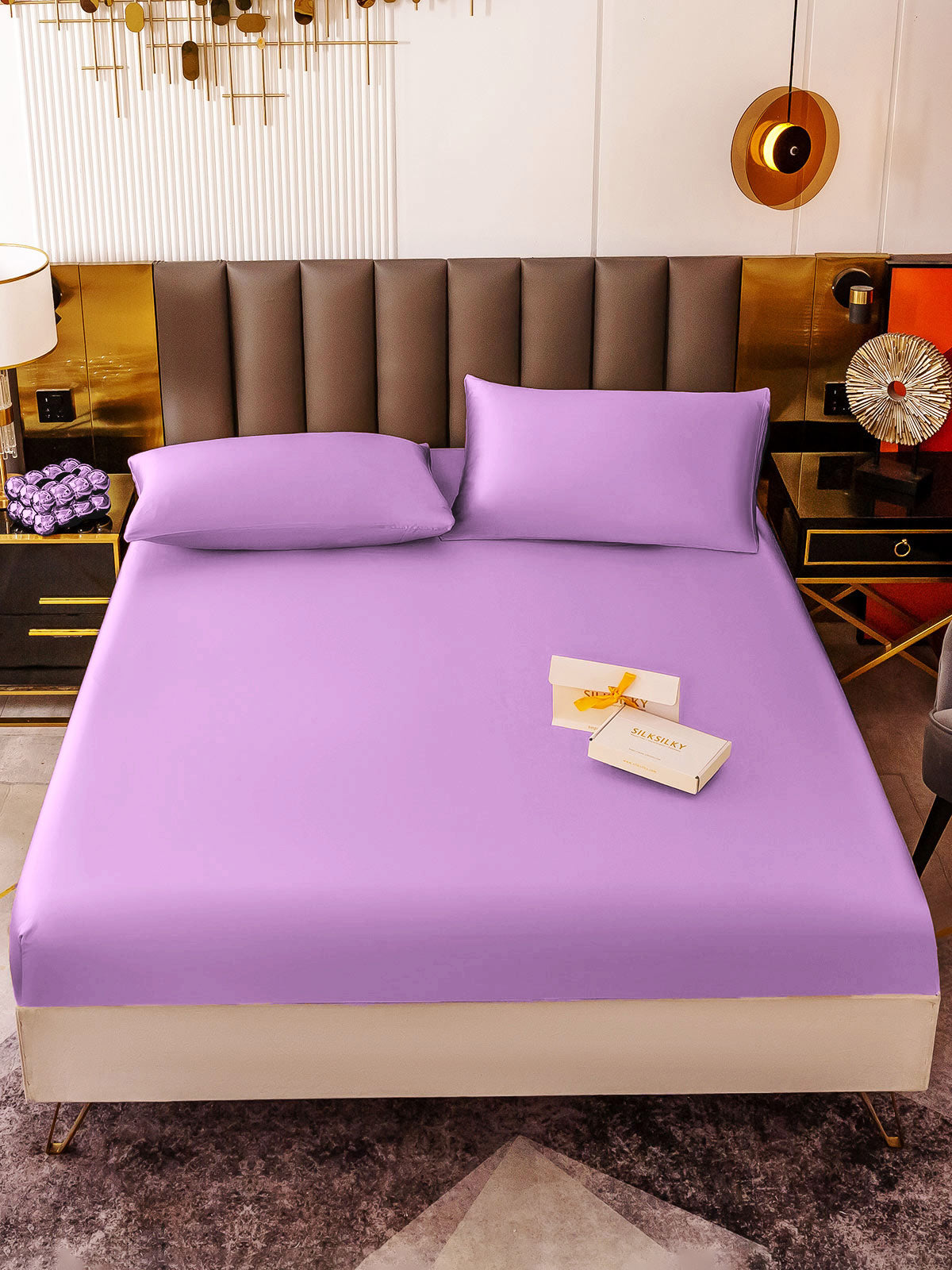 [Lavanda] SilkSilky-IT 19Momme Set di biancheria da letto 002