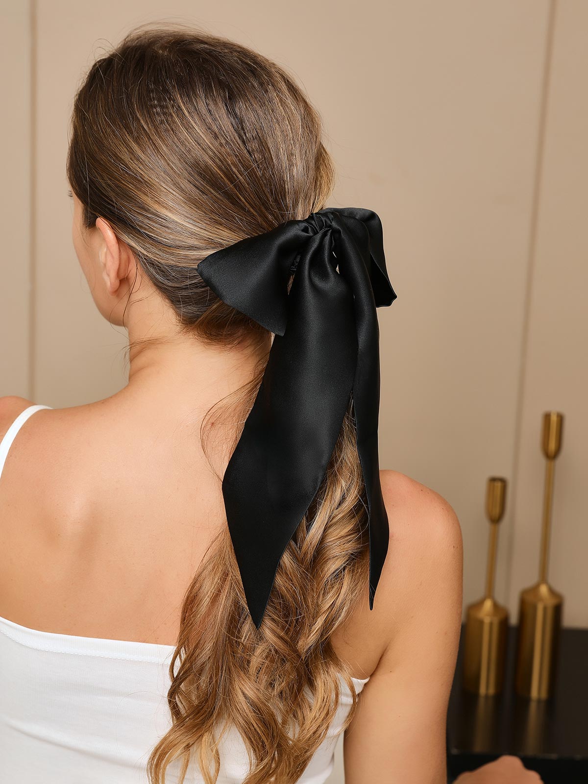 [Nero] SilkSilky-IT 19Momme Seta pura Scrunchie 003