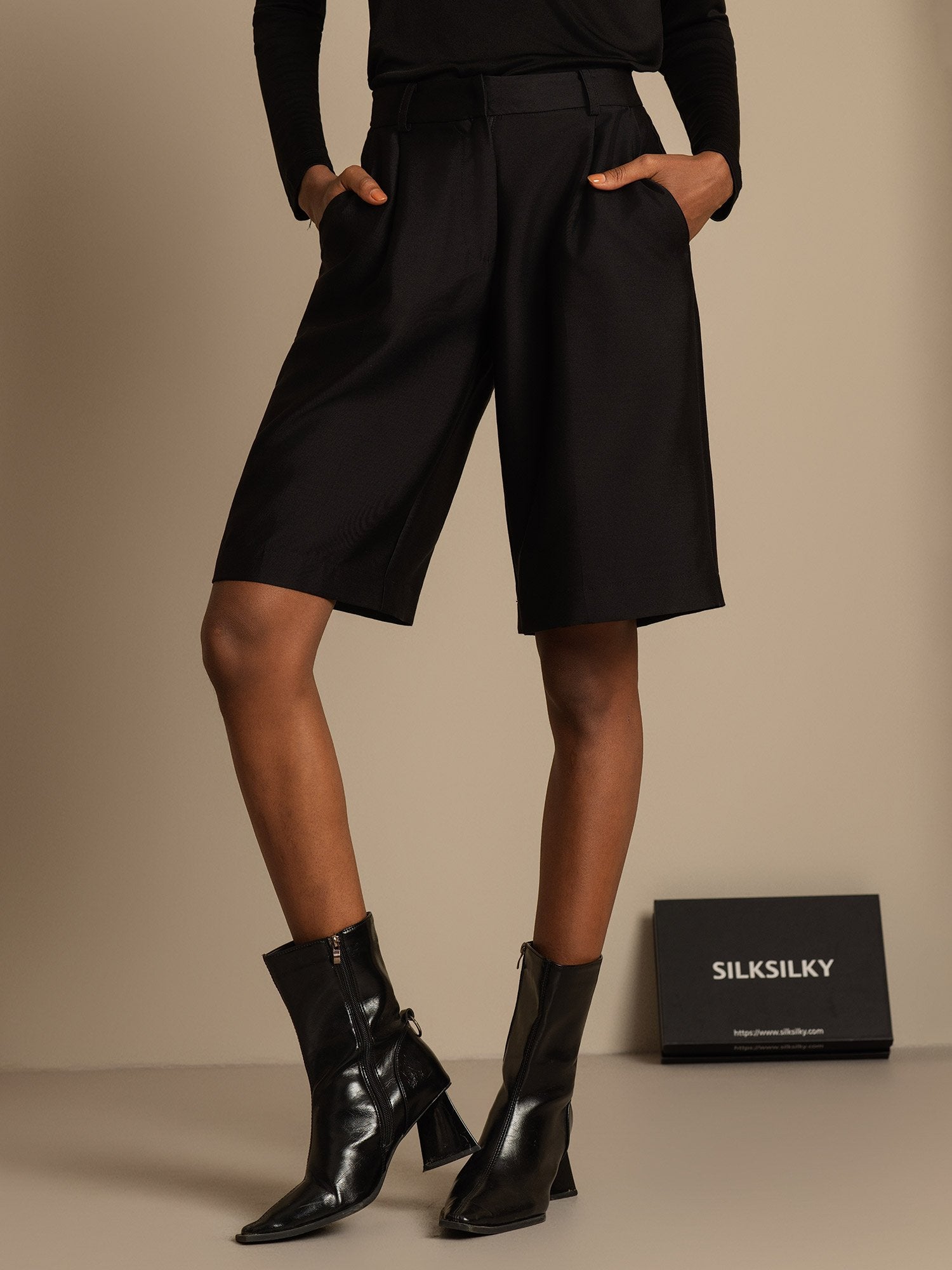 [Nero] SilkSilky-IT 32Momme Seta Womens Shorts 001,