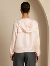 [Rosa] SilkSilky-IT Manica lunga Collo alto Capispalla da donna 002