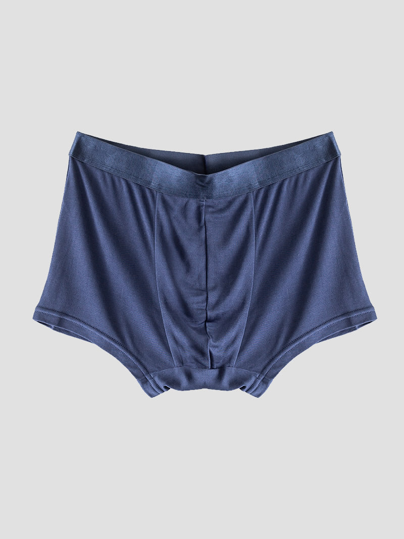 [Blu Scuro] SilkSilky-IT Seta pura Mens Underwear 006